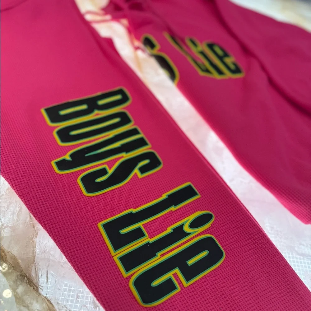 Boys Lie Pink Sweatpants and Sweatshirt Set - Picture 3 of 10